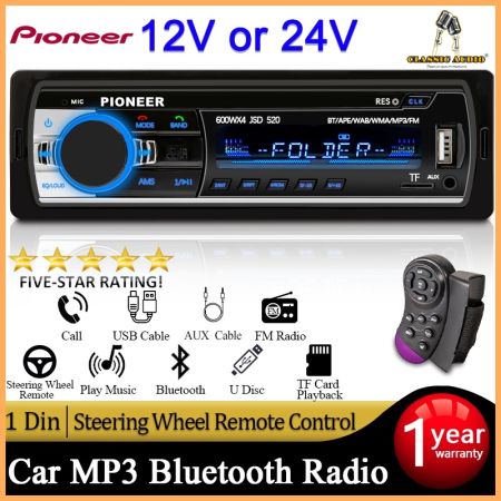 Pioneer Bluetooth Car Radio Player for Car/Truck | Classic Audio