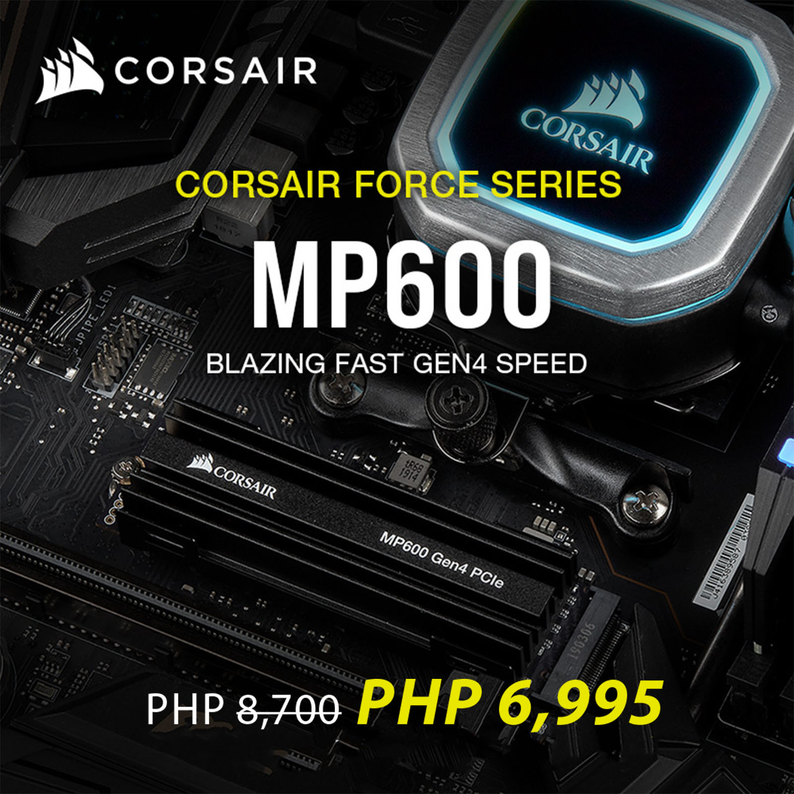 Corsair M.2 SSD MP600シリーズ 2TB CSSD-F2000GBMP600COR HD3008 - 1