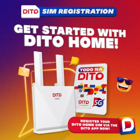 Dito Home Prepaid Wifi Modem plus 5G Sim with 70gb All Access Data