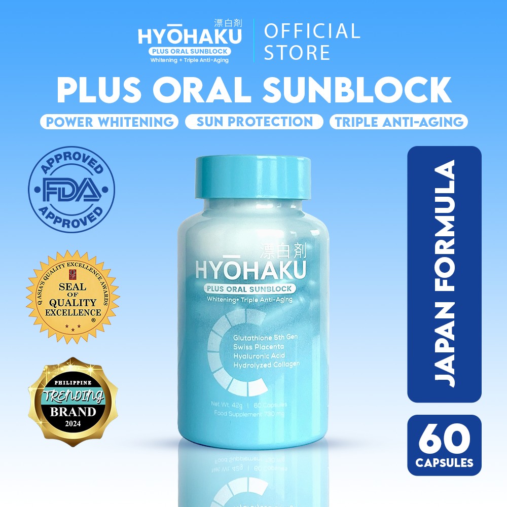 glutathione with oral sunblock Hikari Aurum Glutathione Whitening Oral Sunblock 60 Capsule per Bottle with  FREE Hikari Soap Supplement Beauty premium main image 1