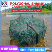 Folded Portable Hexagon Fishing Net by 