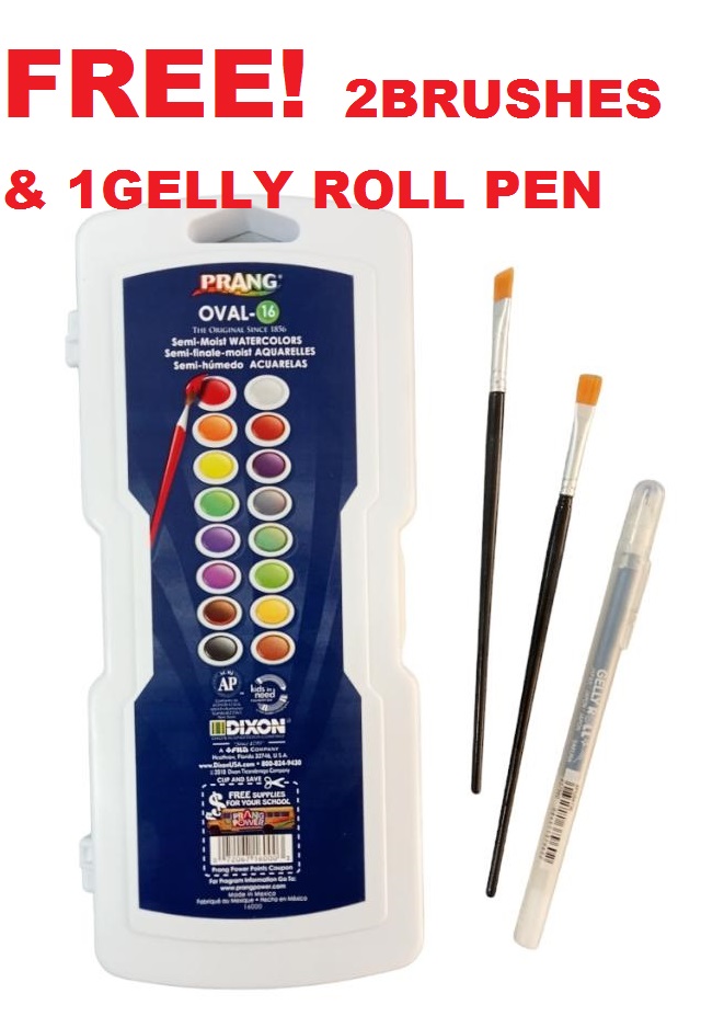 Washable Watercolour Oval Pan Set – 16 Colours - View #6