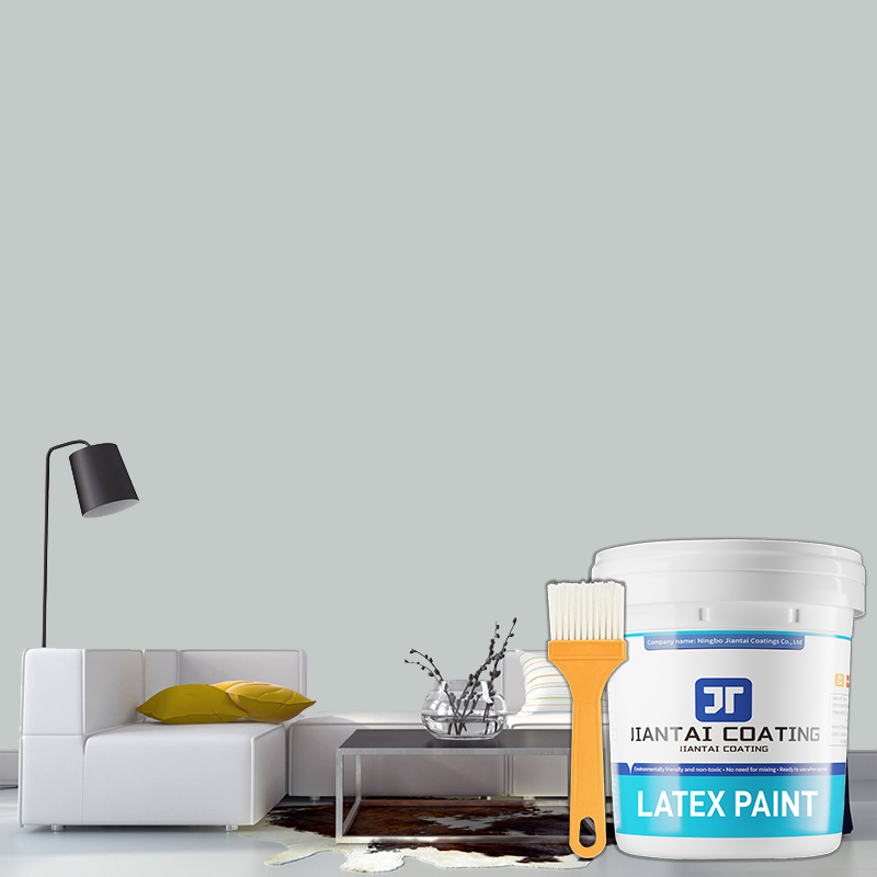👉1KG👈Interior Latex Paint for Home Use - White/Pink/Yellow/Blue/Green/Gray, Self-Applying Wall Renovation Paint, Eco-Friendly, Colorful Wall Paint - Image 4