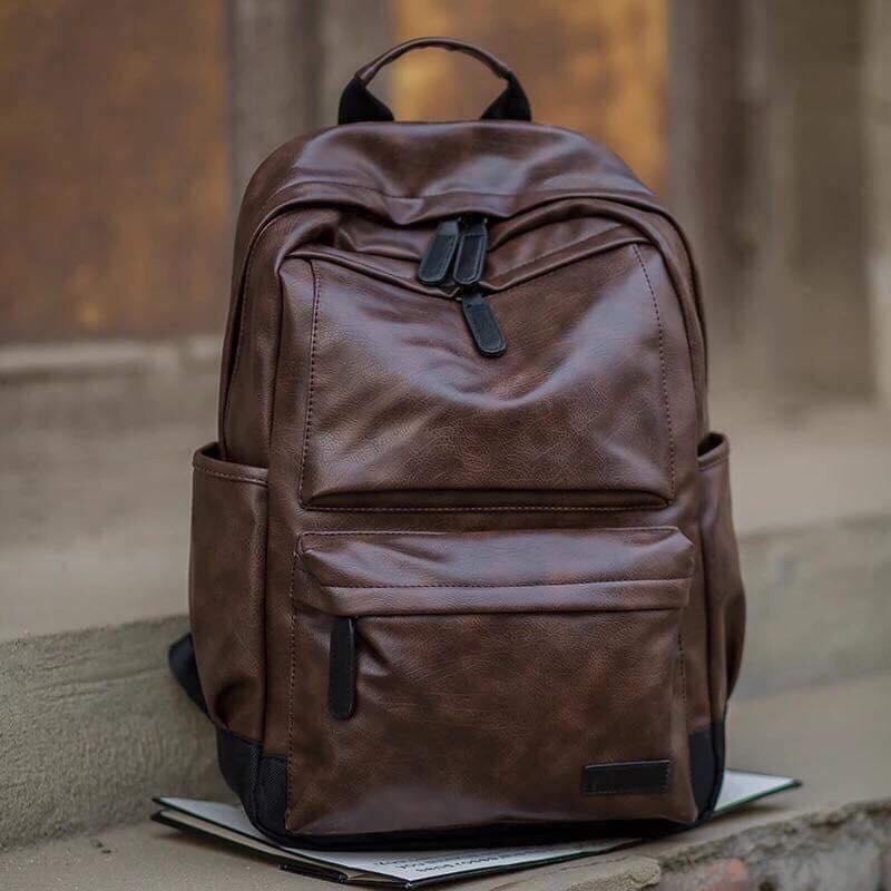 causal soft leather travel rucksack zipper women's shopping backpacks Soft PU Leather School Bag, Travel Backpack & Rucksack, Black