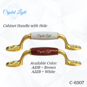 Crystal Light C-6307 Cabinet Handle with Hole