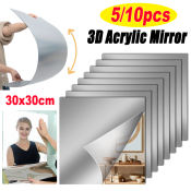 Hot1 3D Acrylic Full Body Mirror Wall Decals Set