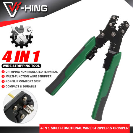 V-KING Multi-functional Wire Stripper & Crimper Pliers