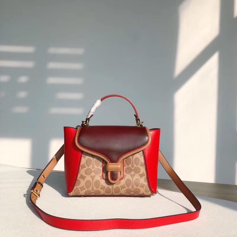 courier carryall 23 in colorblock signature canvas