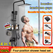 BAILUN Copper Rain Shower Faucet Set