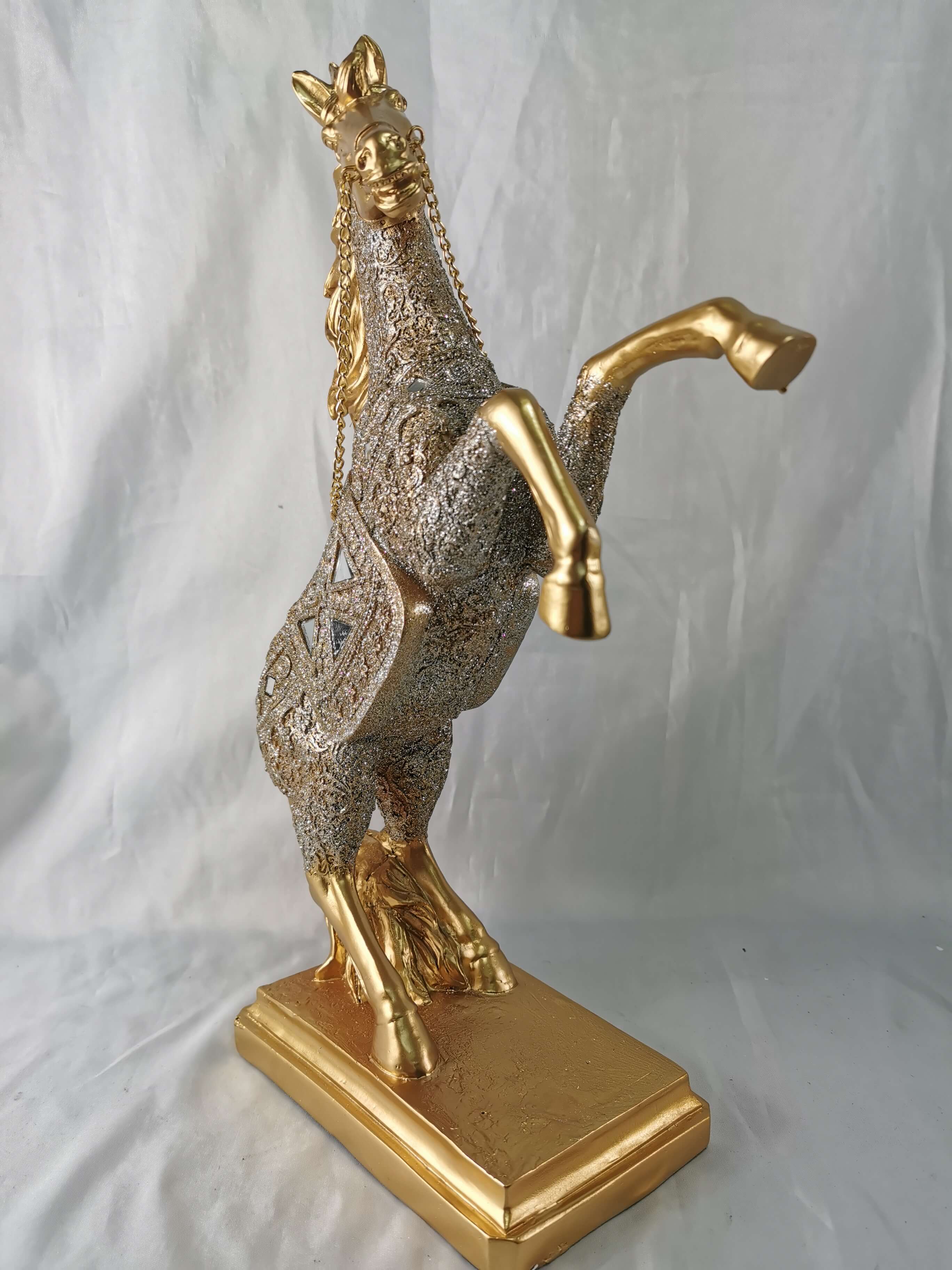 Gold Horse Display Figurine - Home Decor, Collection, Gift Ideas