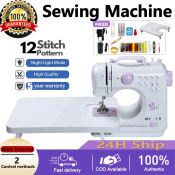 Mini Electric Sewing Machine with 12 Stitches and Night Light