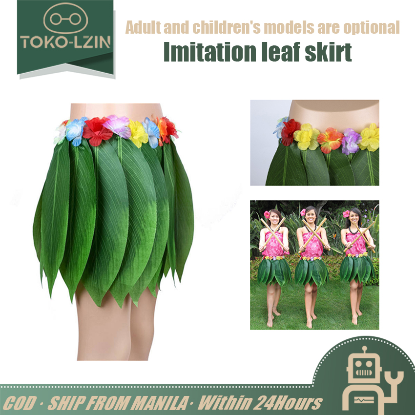 ❤️【Local Send Out】【40CM/60CM】Cheap Plastic Fibers girls Woman Hawaiian Hula  Skirt Hula Grass costume Garland Flower Skirts Hula dress up Party Hawaii  Beach ZJJ-Hawaiian-Grass-Skirt