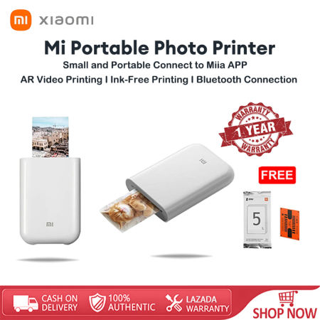 Xiaomi Portable Photo Printer with Bluetooth and AR Capability