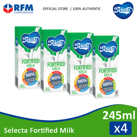 Selecta Fortified Milk 245ML - Set of 4s