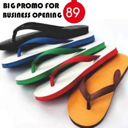 NanyangOEM Rubber Flip Flops: Classic Thai Slippers for Women/Men