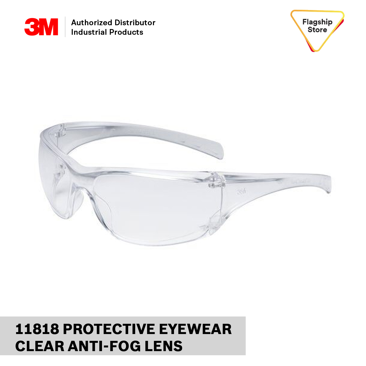 3M 11818 VIRTUA EYEWEAR ANTI FOG GOGGLES CLEAR