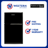 American Home 3.2cuft Two Door Personal Refrigerator
