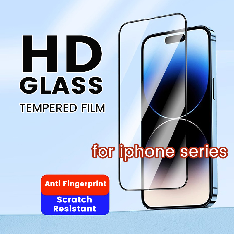 Màn hình hd bảo vệ cho iphone 15 14 13 12 11 pro max bọc hoàn toàn phim kính cường lực chống vỡ bảo vệ cho iphone xr xs max 6 7 8 cộng với