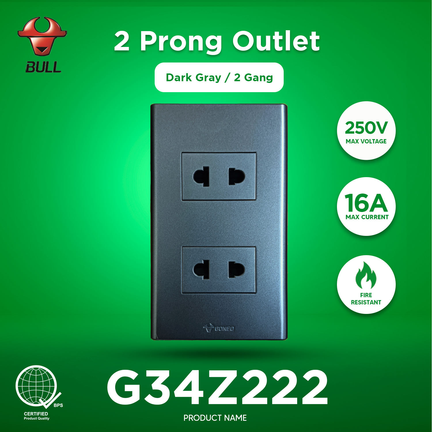 Two deals prong outlet