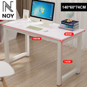 Economy Steel Wood Desk - Simple Modern Writing Desk