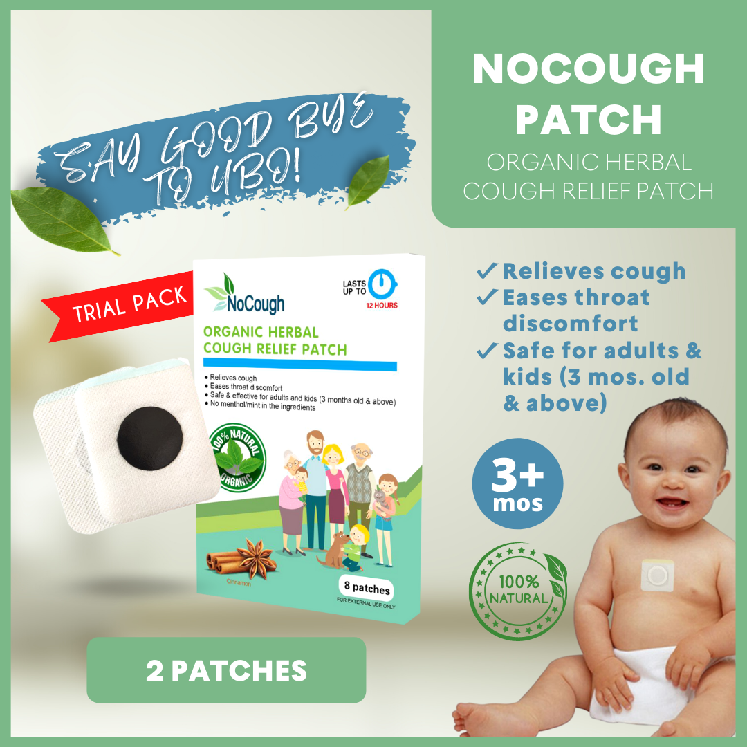 NOCOUGH Herbal Cough Relief Patches for Babies and Adults