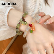 Aurora Natural Agate Lucky Bracelet by HB1443