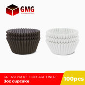 GMG 3oz Greaseproof Paper Cupcake Liner Thick