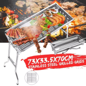 Portable Stainless Steel BBQ Grill by OEM