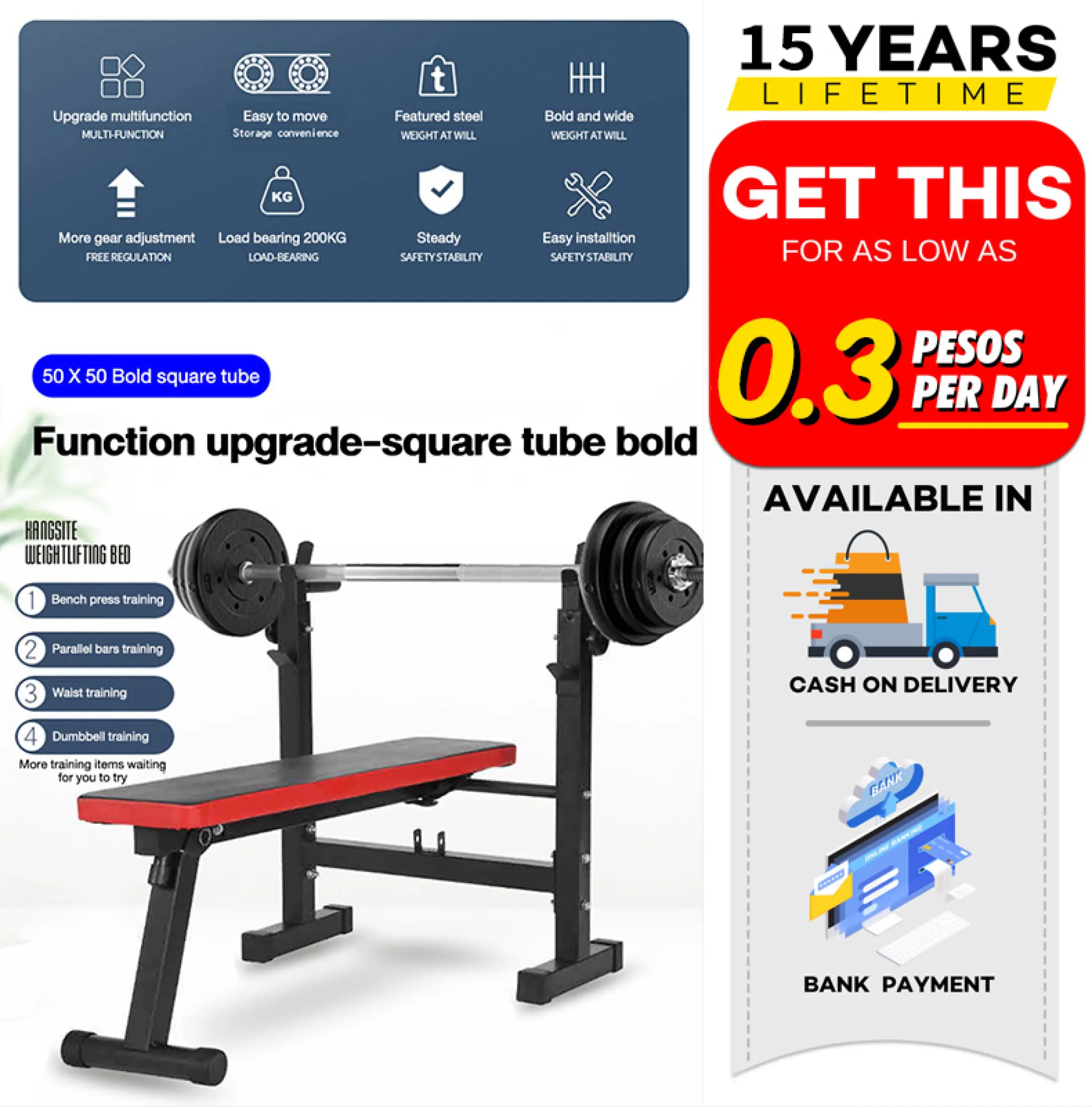 adjustable bench weightlifting