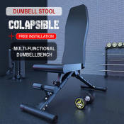 SUMMER Home Dumbbell Bench, Foldable Abdominal Muscle Board, 350KG