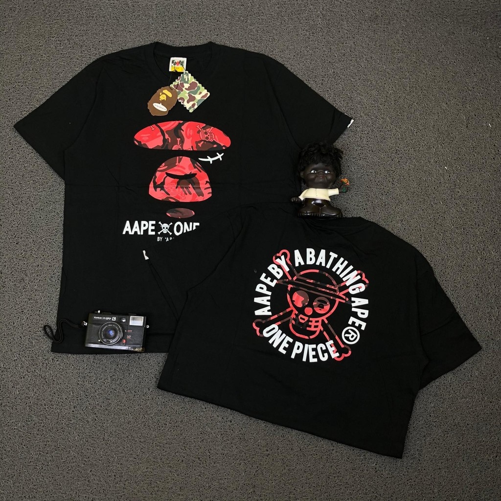 Aape By A Bathing Ape Bape One Piece Red Camo Face Black Tee T Shirt T shirt for men Lazada PH