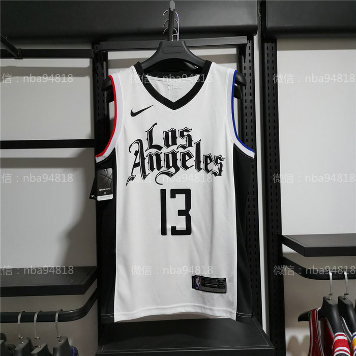 paul george clippers jersey white