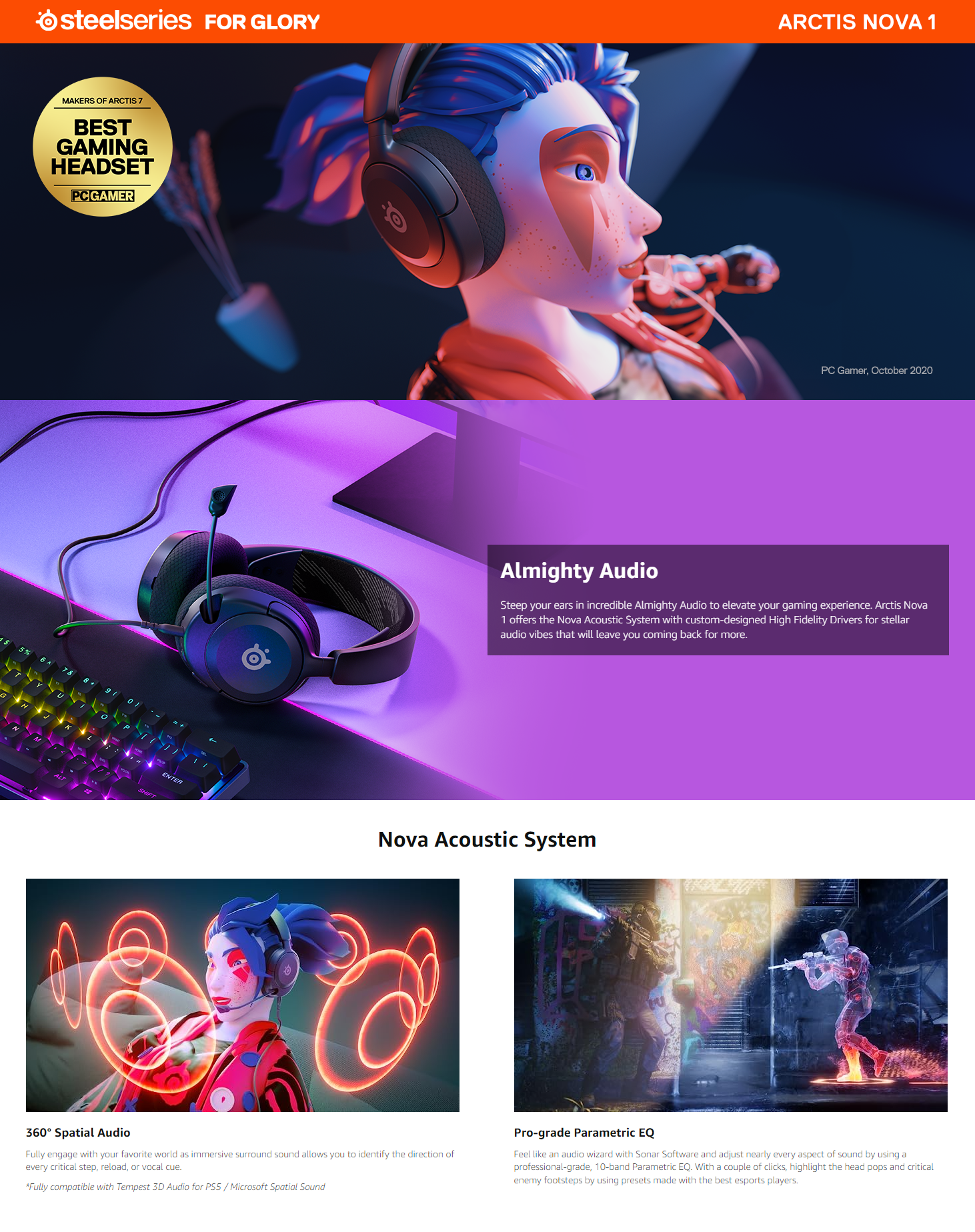 SteelSeries Arctis Nova Pro Multi-System Gaming Headset - Premium Hi-Fi  Drivers, Hi-Res Audio - 360° Spatial Audio - GameDAC Gen 2 - ESS Sabre