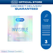 Durex Invisible Condoms Protection Pack of 3s