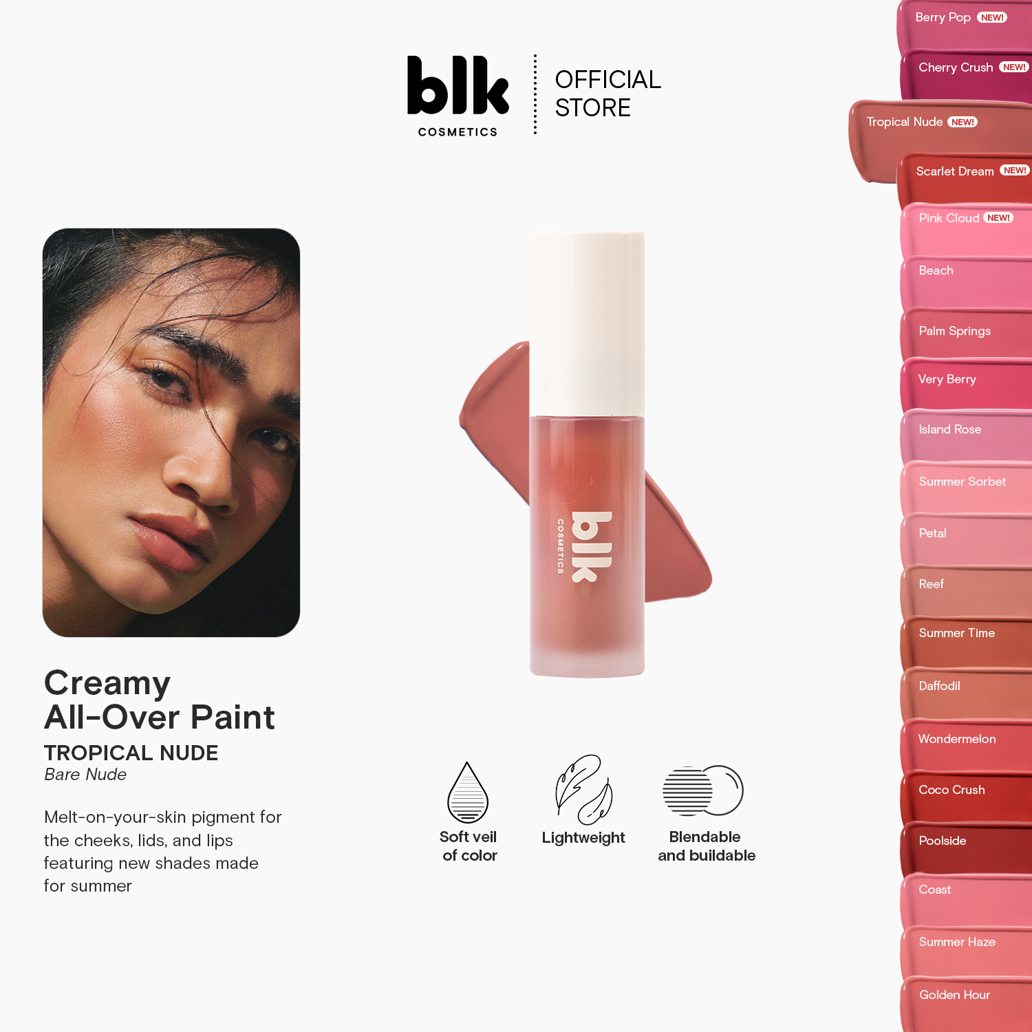 Discount on BLK Cosmetics  shoes - SKU: blk cosmetics creamy all over paint tropical nude