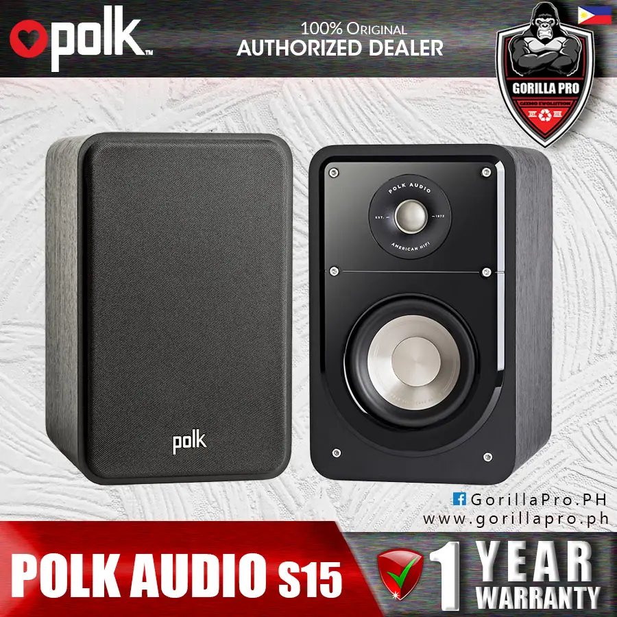 polk s15 bookshelf speakers