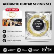 Rixton Acoustic Guitar String Set with High Carbon Steel Core