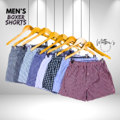 MCO Men's Boxer Shorts with Pee Hole - Checkered & Stripes