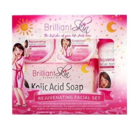 Brilliant Skin Kojic Acid Soap - Facial Rejuvenation Set