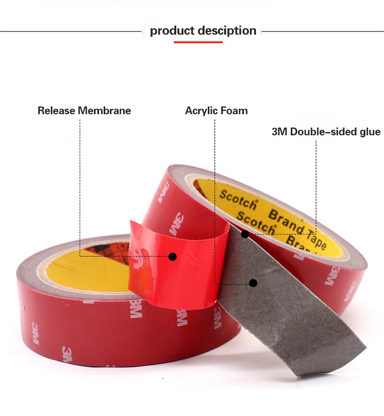 3M Tape Strong Permanet Double Sided Super Sticky Foam Tape Super