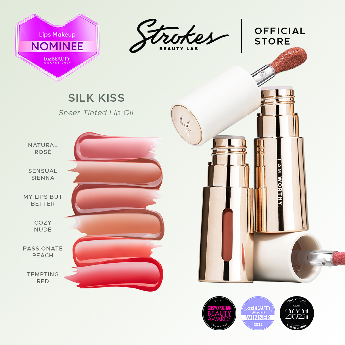 Discount on Strokes Beauty Lab  shoes - SKU: Strokes Silk Kiss [ Tinted Lip Oil ]