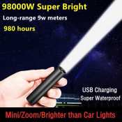 USB Charging Telescopic Waterproof Flashlight - Super Bright and Portable