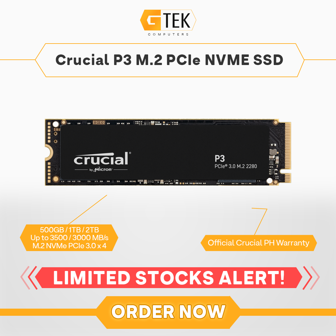Crucial P3 Plus 500GB / 1000GB / 2000GB PCIe NVME M.2 SSD CT500P3PSSD8  CT1000P3PSSD8 CT2000P3PSSD8