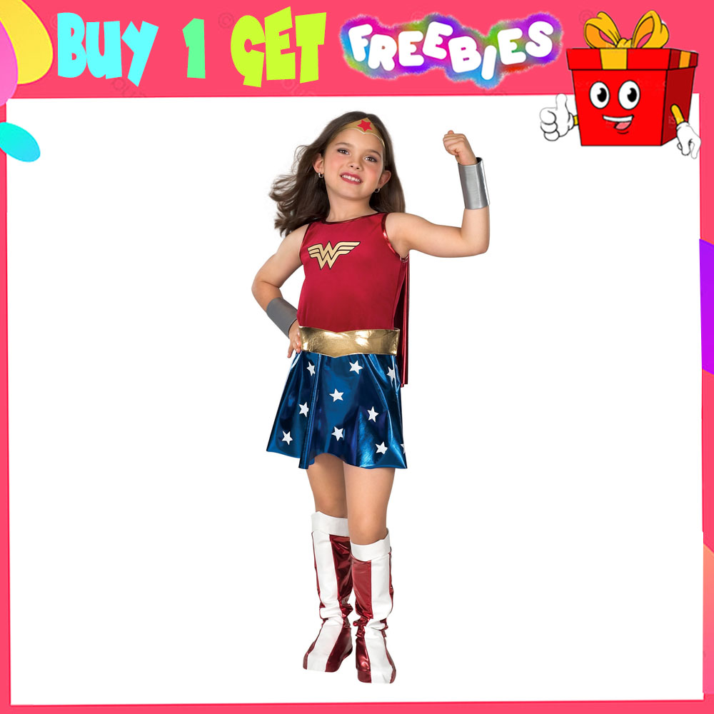 Product photo of Wonder Woman Deluxe Costume Set for Kids from its Lazada listing