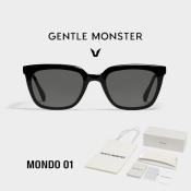 Gentle Monster Mondo 01 Sunglasses, Polarized, Unisex, Complete Set