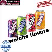 WELCH'S Fruit Juice in Can 355mL (Flavor: Strawberry,white grape,orange,purple grape.korean products