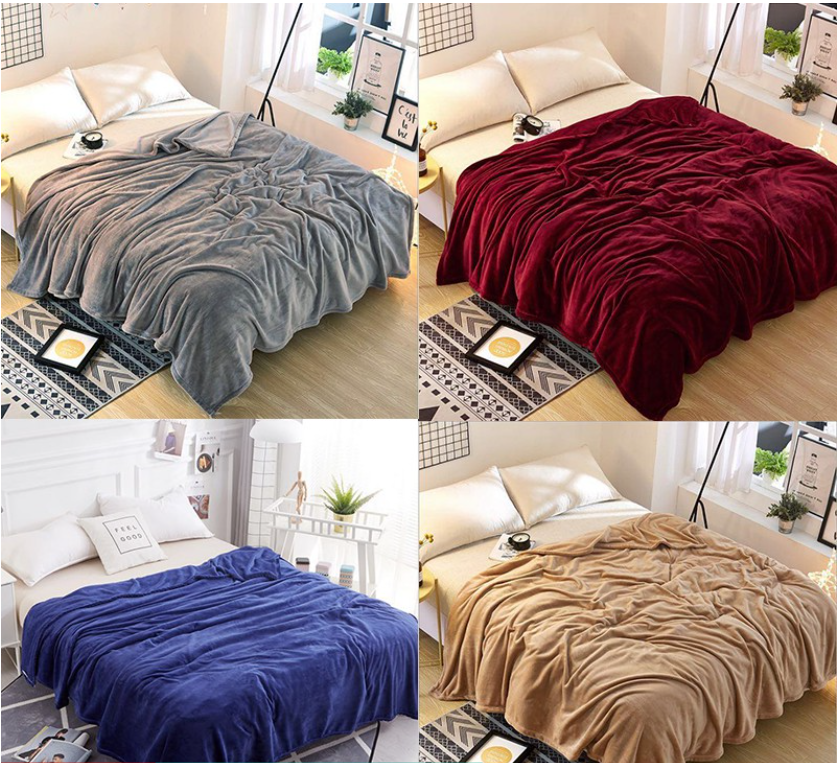 Microfiber Plain blanket Sup...