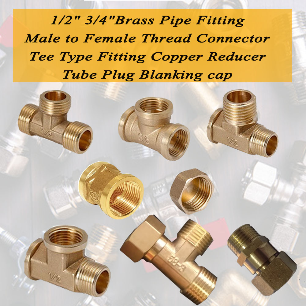 Compression Fitting Blanking Nut Cap Brass Pipe Plumbing Fittings