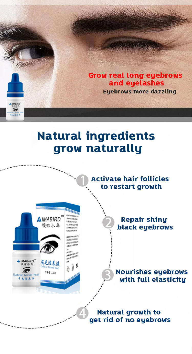7 Days Fast Effective IMABIRD Eyebrows Growth Liquid Thick Growth Nutrition Thickening Eyelashes Male Black Sideburns Eyebrow Liquid Nourishing Hair Follicle 100% Natural Growth Concentrate Safe and Effective Makeup Tool 3ml | Lazada PH 7 Days Fast Effective IMABIRD Eyebrows Growth Liquid Thick Growth Nutrition Thickening Eyelashes Male Black Sideburns Eyebrow Liquid Nourishing Hair Follicle 100% Natural Growth Concentrate Safe and Effective Makeup Tool 3ml | Lazada PH