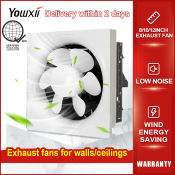 YOWXII🔥 Wall-Mounted Exhaust Fan, Powerful for Home and Office